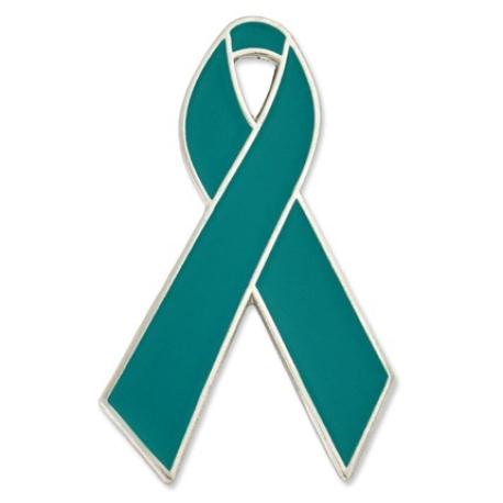     Teal Ribbon Pin