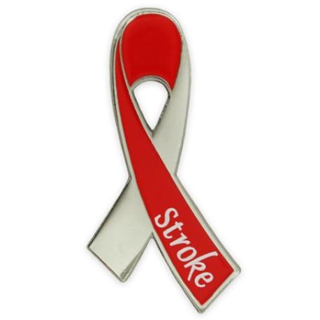     Stroke Awareness Ribbon Pin