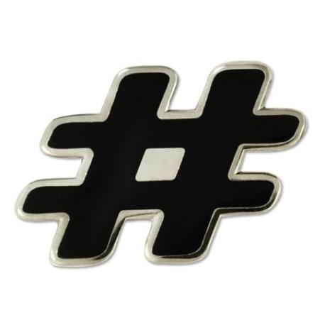     Hashtag # Pin