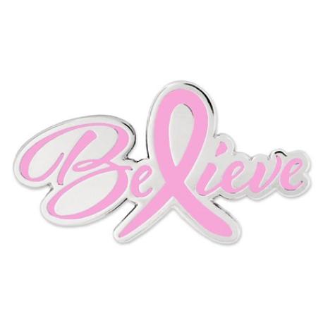     Believe Pink Awareness Pin