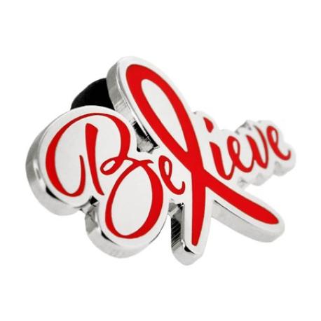     Believe-Red Awareness Pin