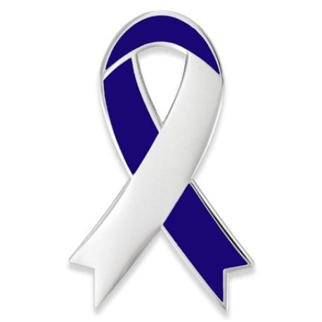     Awareness Ribbon-Blue Engravable Pin