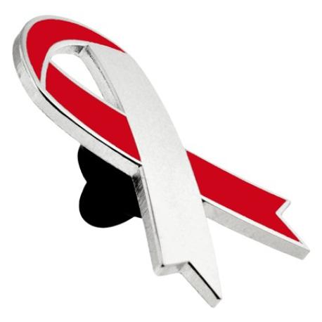     Awareness Ribbon-Red Engravable Pin