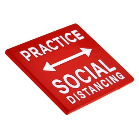     Practice Social Distancing Lapel Pin