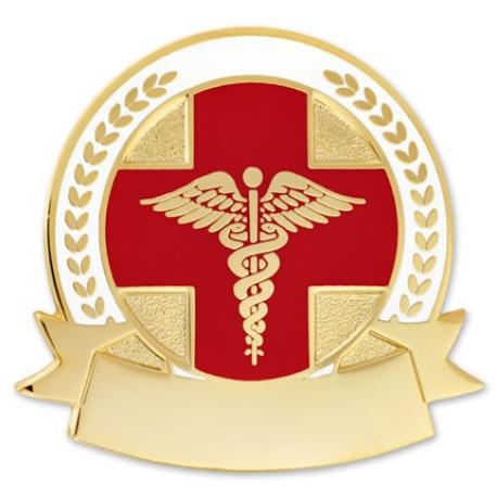     Engravable Caduceus Pin