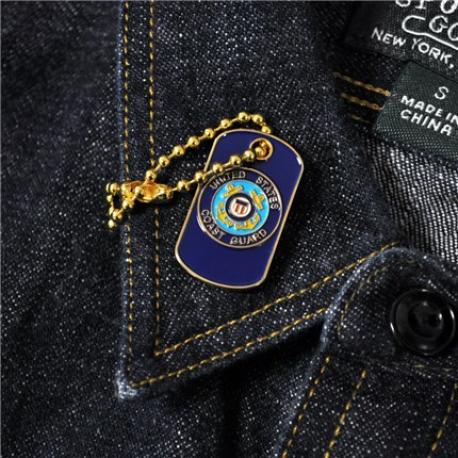     U.S. Coast Guard Dog Tag Pin