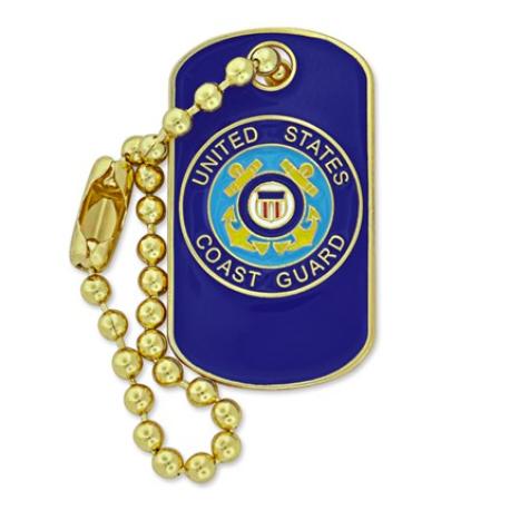     U.S. Coast Guard Dog Tag Pin