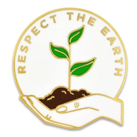     Respect The Earth Pin