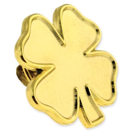     Gold Four Leaf Clover Pin