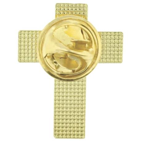     Gold Cross Lapel Pin