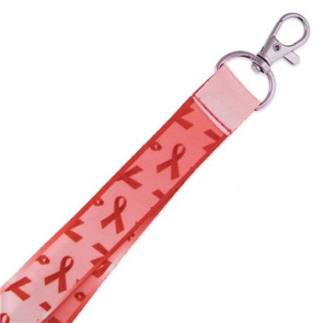     Red Awareness Ribbon Lanyard