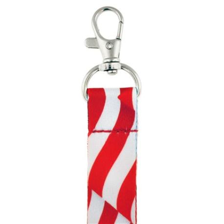     Waving American Flag Lanyard