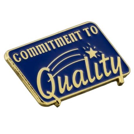     Commitment to Quality Pin