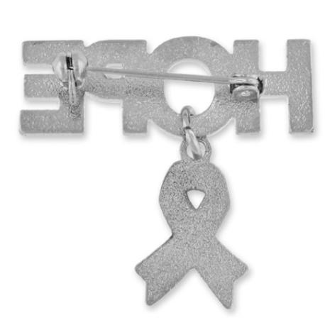     Hope Pin with Pink Ribbon Charm