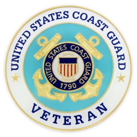     U.S. Coast Guard Veteran Pin