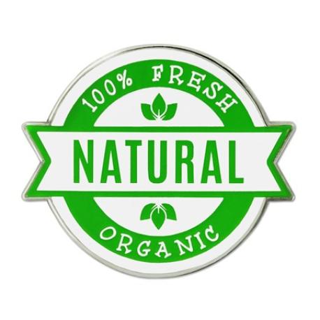     Organic And Natural Pin