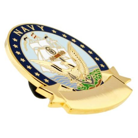     Navy Pin - Engravable