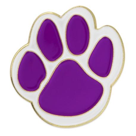     Purple Paw Pin