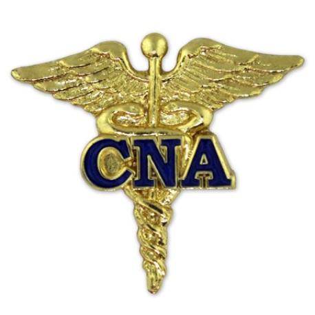     CNA Caduceus Lapel Pin - Blue