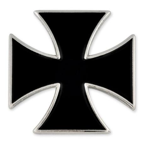     Black Iron Cross Pin