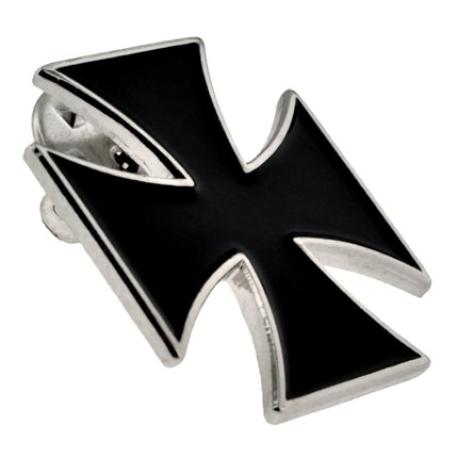     Black Iron Cross Pin