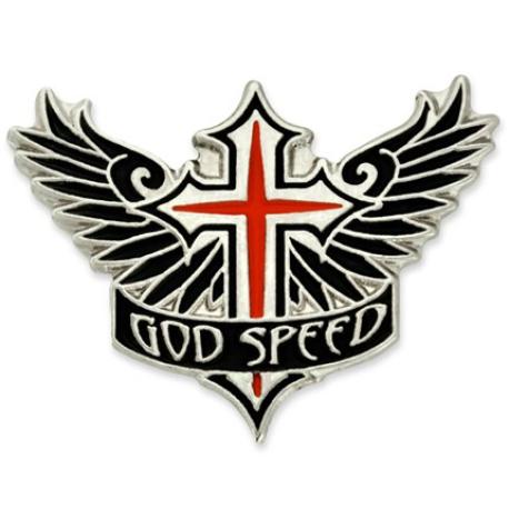     God Speed Lapel Pin