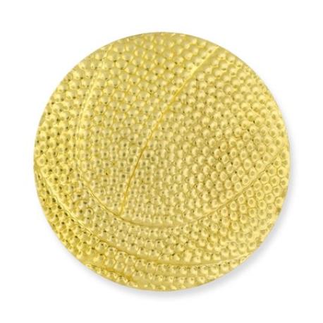     Gold Basketball Chenille Pin