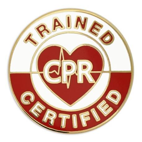     CPR Certified/Trained Lapel Pin