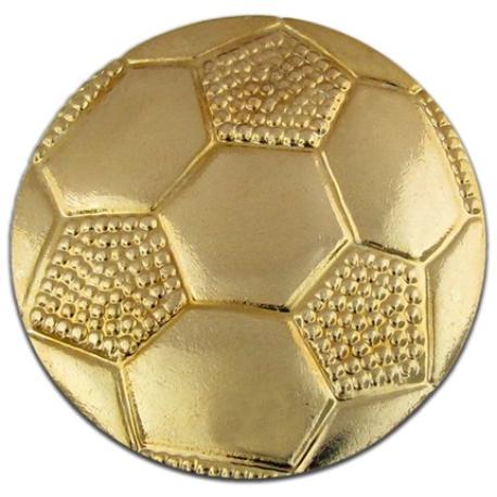     Gold Soccer Ball Chenille Pin