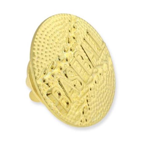     Gold Baseball Chenille Pin