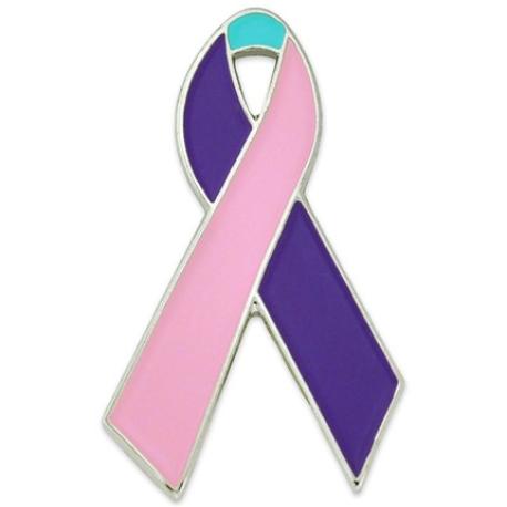     Thyroid Cancer Awareness Ribbon Pin