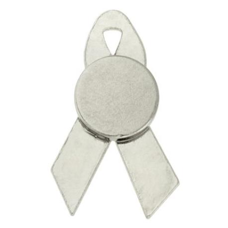     Black Ribbon Pin Magnetic Back