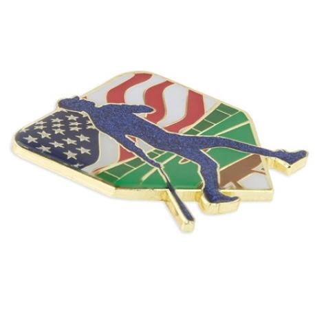     Baseball Patriotic Pin