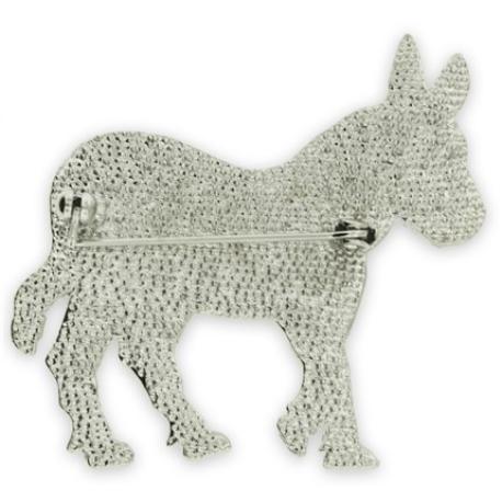     Rhinestone Donkey Pin