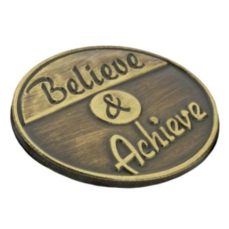     Believe and Achieve Pin