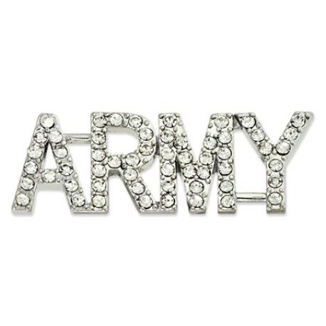     Rhinestone ARMY Pin