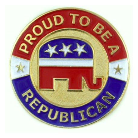     Proud To Be A Republican Pin