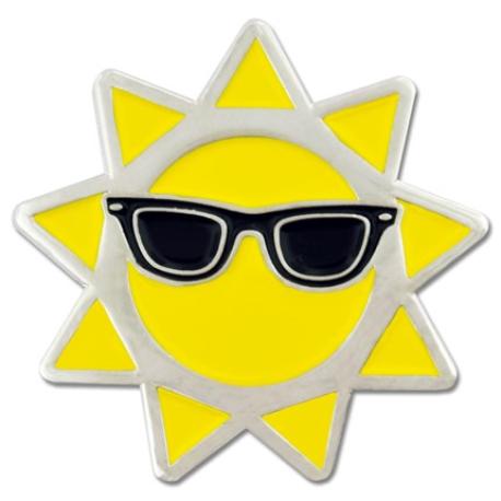     Cool Sun Lapel Pin