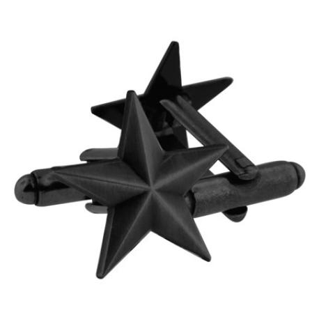     Black Nickel Star Cufflink Set