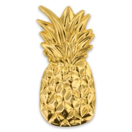     Golden Pineapple Pin Magnetic Back