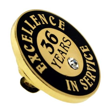     Excellence In Service Pin - 36 Years