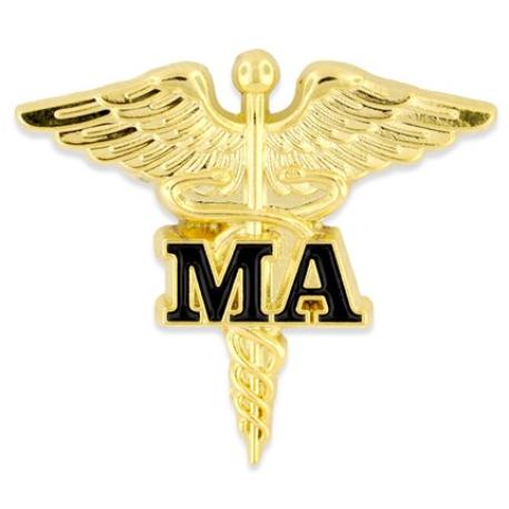     MA Caduceus Lapel Pin