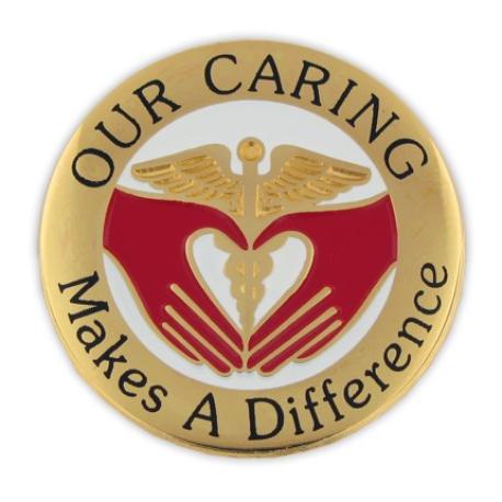     Our Caring Makes A Difference Pin