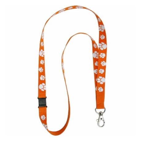     Paw Print Lanyard - Orange