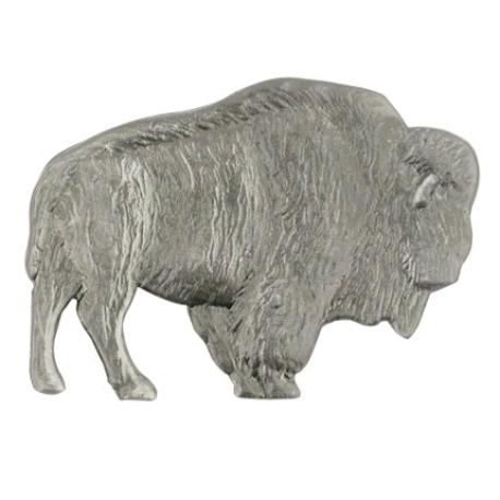     Buffalo Pin - Antique Silver