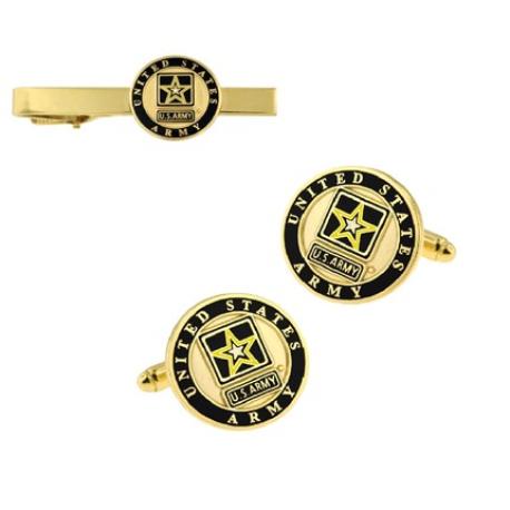     U.S. Army Tie Clip and Cufflinks Set