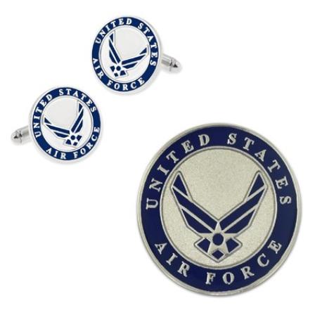     U.S. Air Force Cufflinks and Pin Set