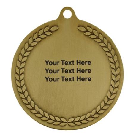     2” Diamond Cut Cheer Medal - Engravable