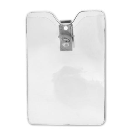     Small Vertical Badge Holder with Clip