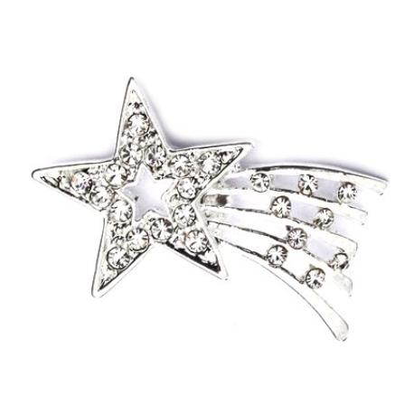     Rhinestone Shooting Star Pin